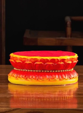 莲花金色底座佛像佛祖高台神像垫台观音佛具佛堂用品供座陶瓷摆件