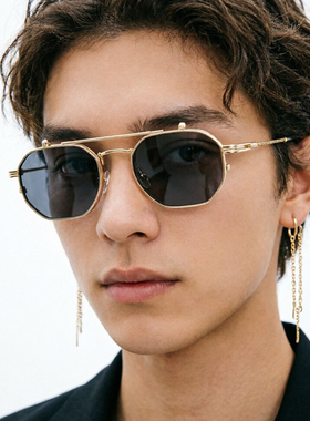 2024新款双层太阳镜翻盖欧美男