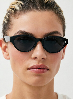 mspace防紫外线偏光猫形墨镜y2k