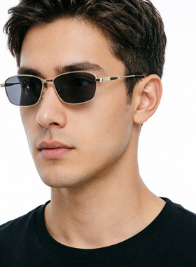 mspace2025金属框复古太阳镜男墨镜女遮阳UV400时尚小框驾驶开车