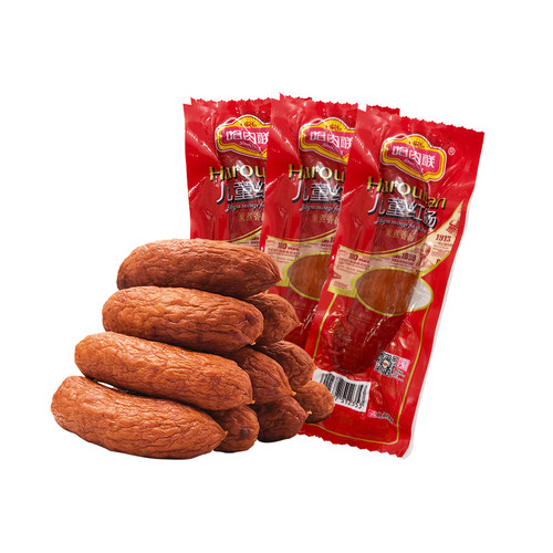 哈肉联红肠儿童肠85g*10俄罗斯风味食品正宗哈尔滨特产中华老字号 - 图0