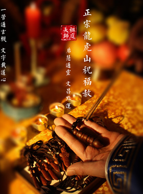龙虎山天师祖庭道家文昌笔雷击木