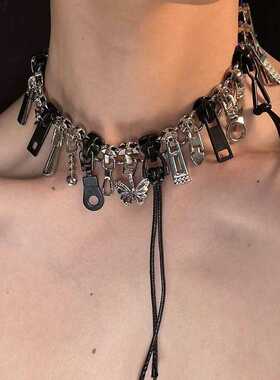 【我解过的拉链】拉链的项链朋克系列链头亚文化项圈锁骨链CHOKER