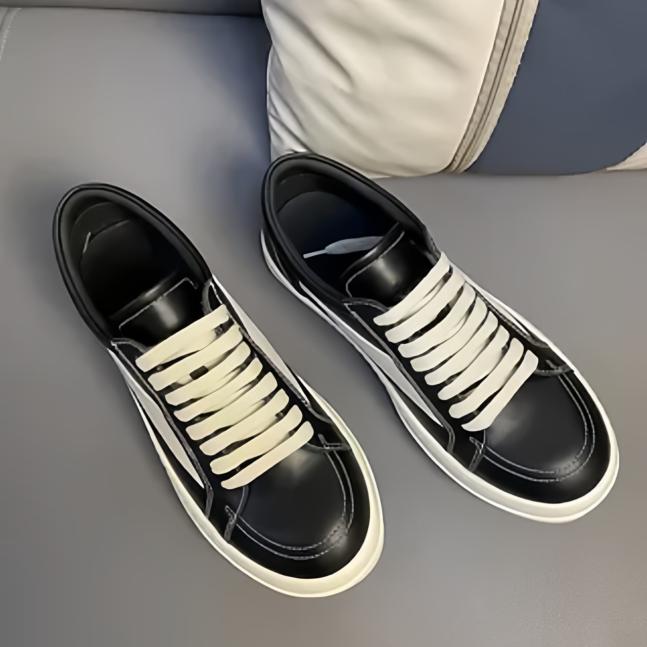 2026新款低帮男ro侵权款鞋暗黑真皮大码厚底增高鞋运动休闲板鞋女,淘宝优惠券,粉丝福利购,淘宝优惠卷