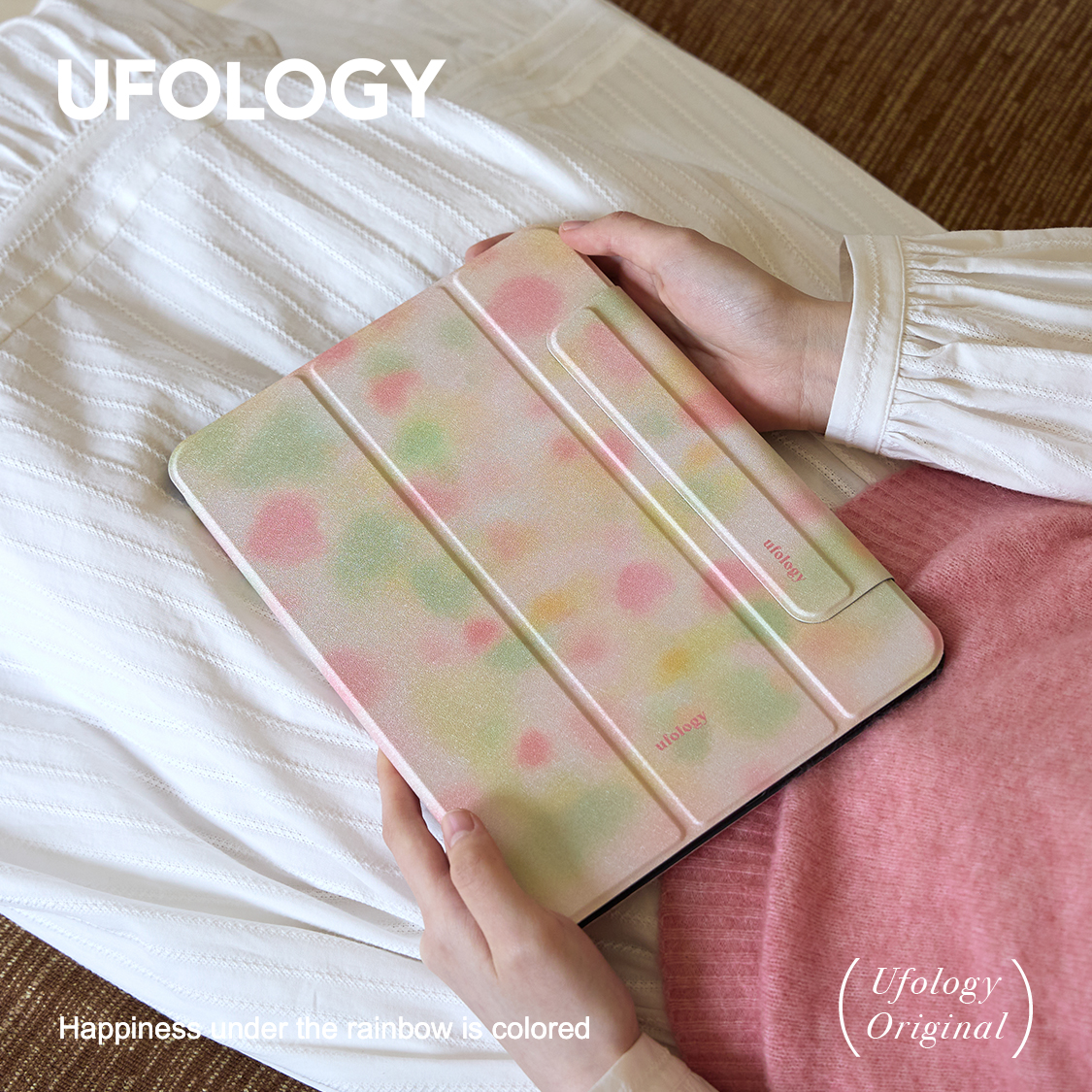 Ufology原创适用ipadair6保护壳pro2024平板mini6保护套air4/5磁吸全包air3笔槽11寸13寸苹果7/8/9/10代色块 - 图1