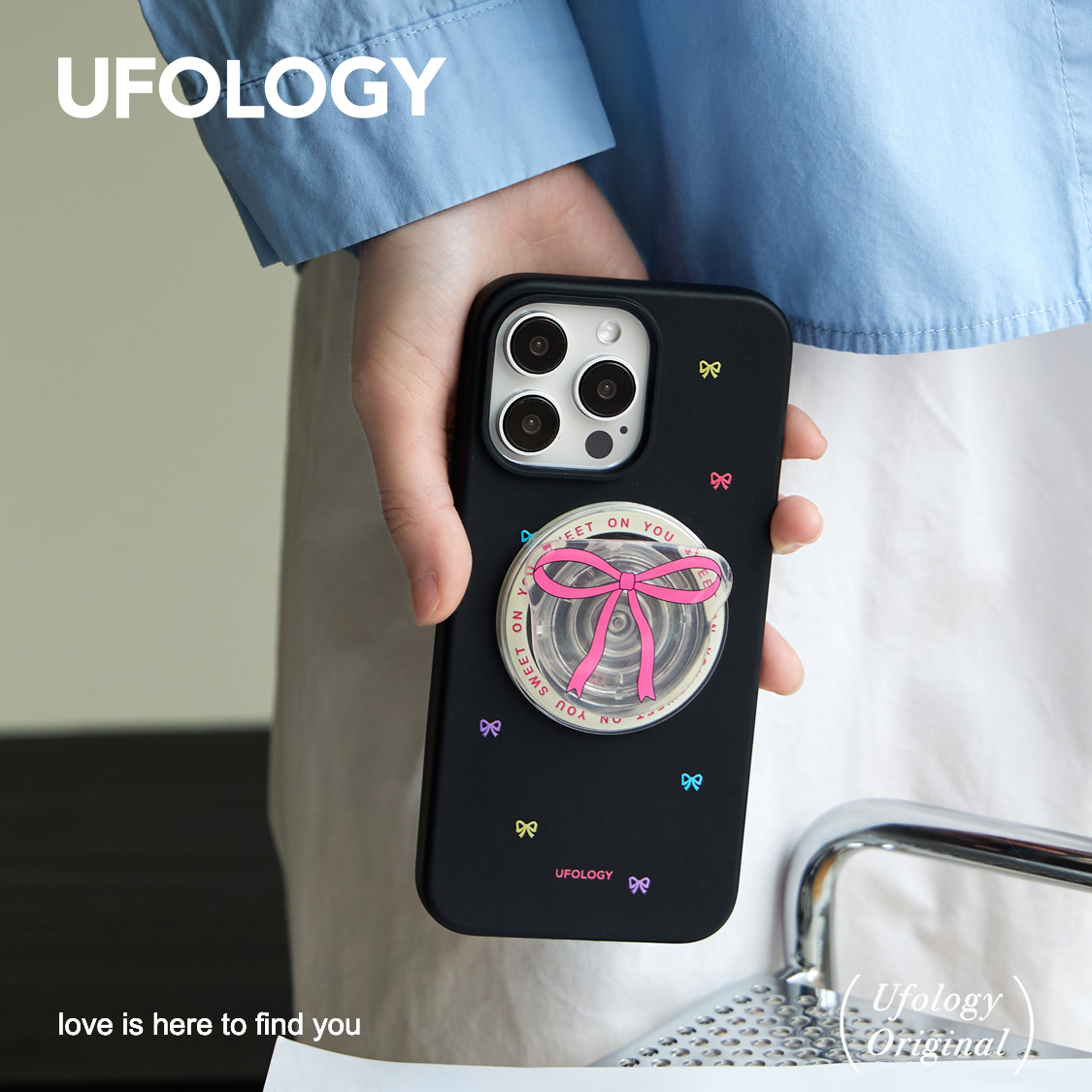 Ufology原创磁吸春天适用iPhone15promax手机壳14pro苹果13蝴蝶结12全包11二合一菲林支架卡包新款可降解 - 图2