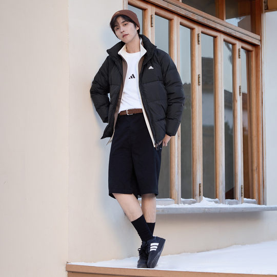 Adidas men and women warm duck down jacket