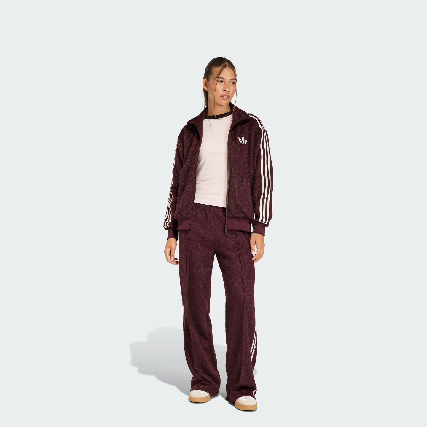 双面针织柔软舒适时尚宽松运动夹克外套女装adidas阿迪达斯三叶草,淘宝优惠券,粉丝福利购,淘宝优惠卷