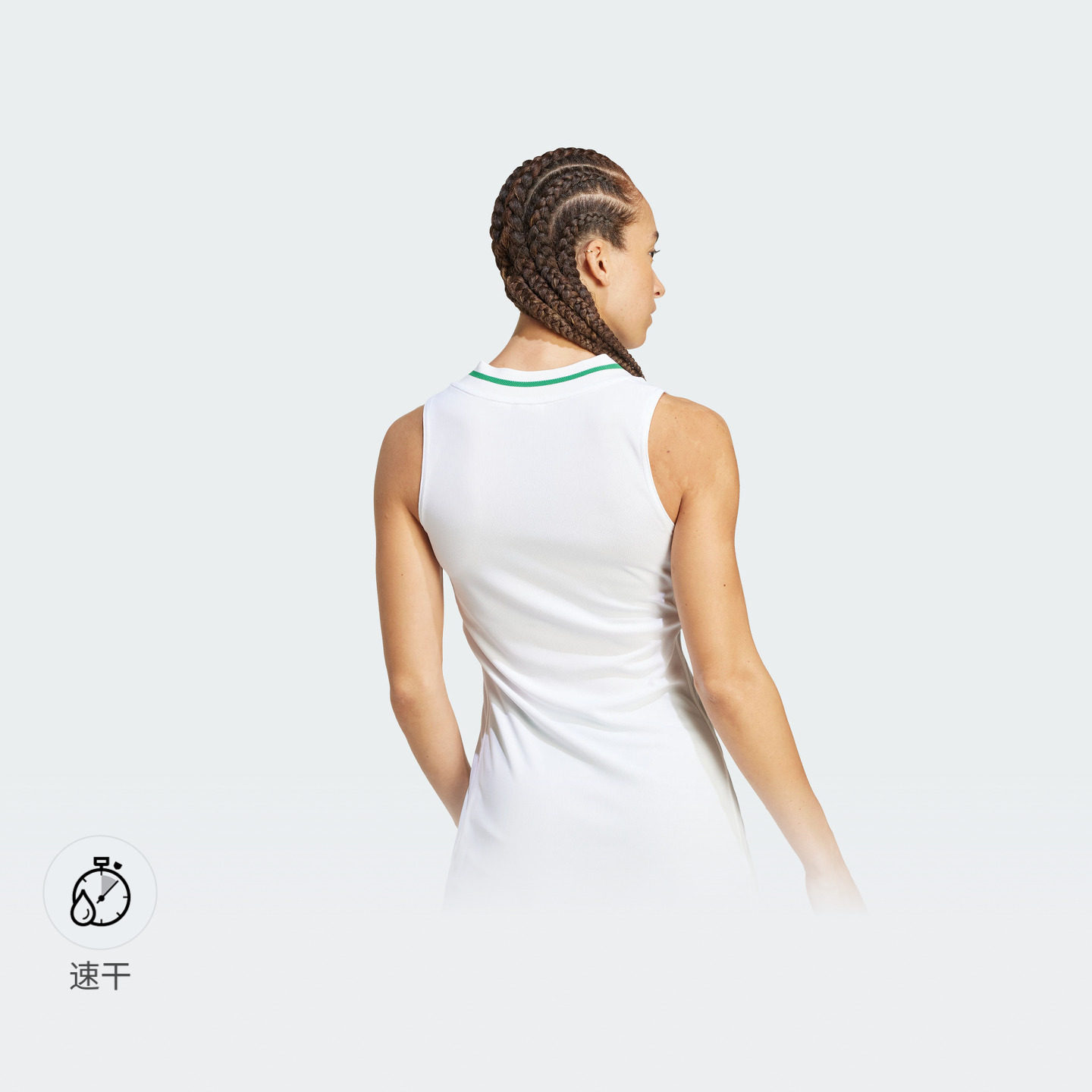 速干复古无袖V领运动连衣裙 加打底裤内衬女adidas阿迪达斯三叶草,淘宝优惠券,粉丝福利购,淘宝优惠卷