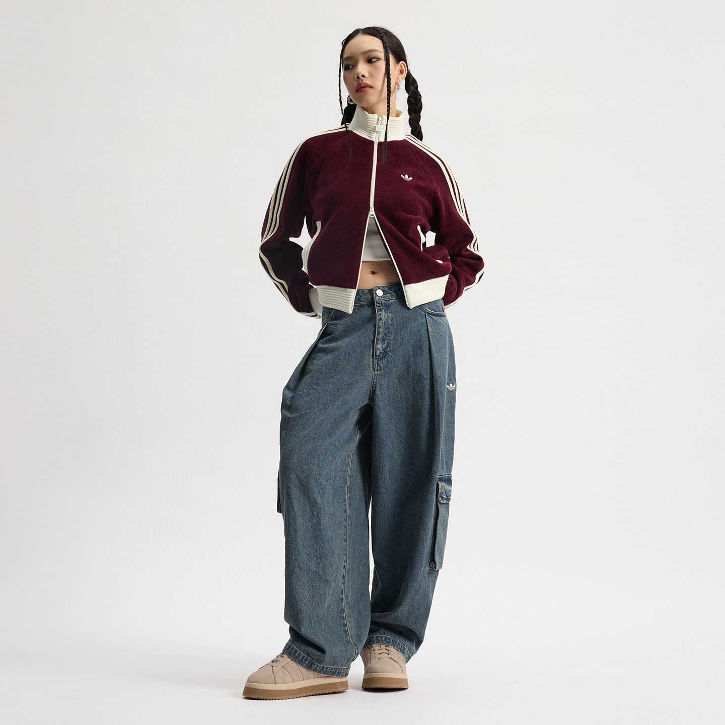 面包鞋CAMPUS 00s加绒厚底拖鞋半拖休闲鞋女adidas阿迪达斯三叶草,淘宝优惠券,粉丝福利购,淘宝优惠卷