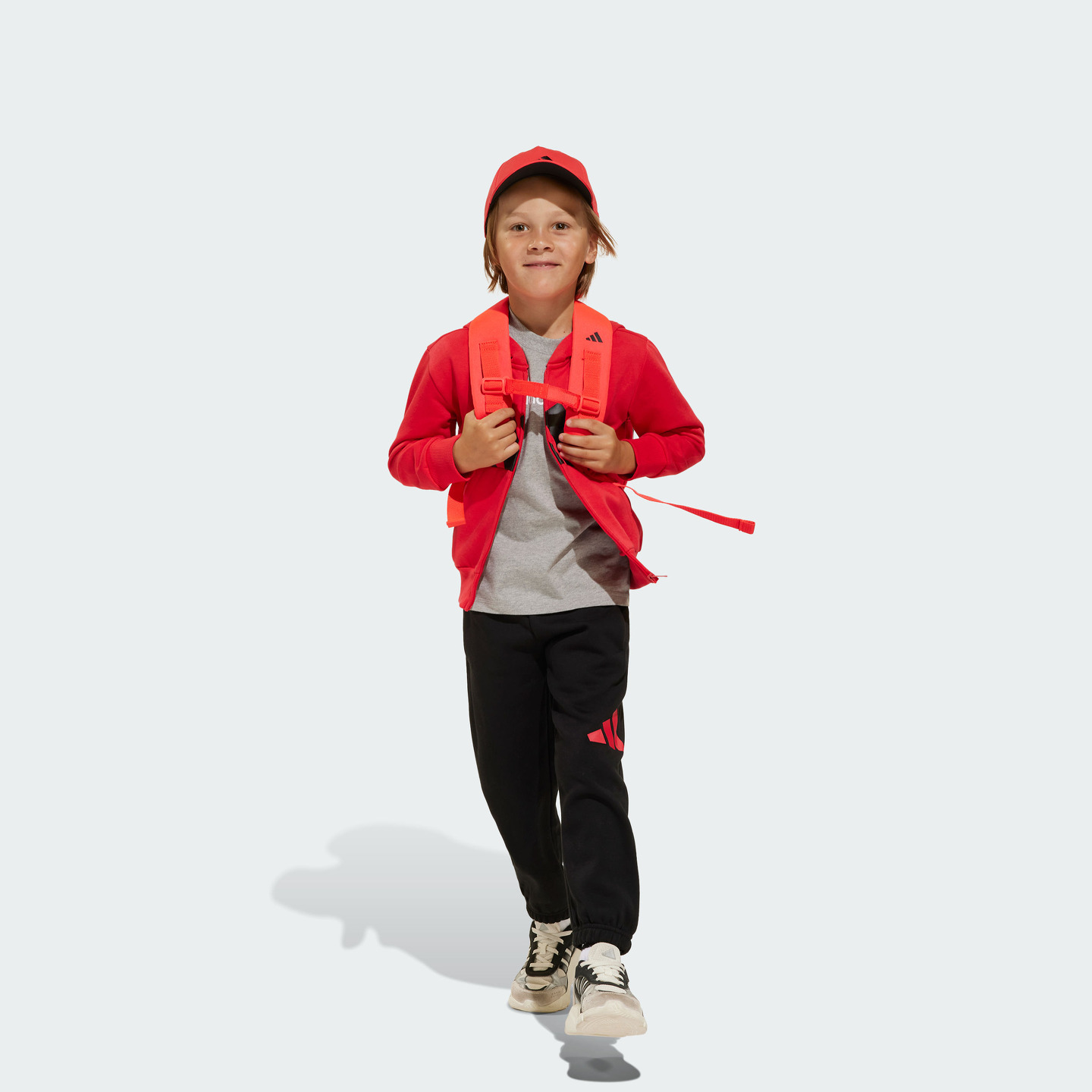 小童宽松舒适运动连帽长袖套装秋季新款adidas阿迪达斯官方