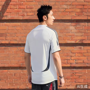德国队2006复古足球休闲文化短袖球衣男新款adidas阿迪达斯官方