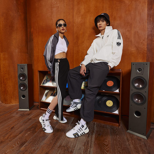 Adidas Clover Couple Stand Collar Coat