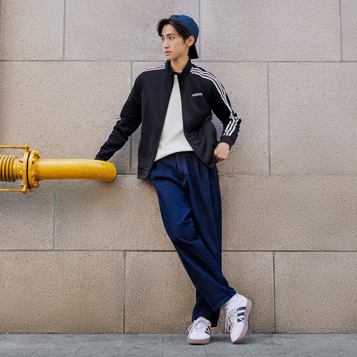 休闲舒适三条纹立领夹克外套男装秋季adidas阿迪达斯官方轻运动,淘宝优惠券,粉丝福利购,淘宝优惠卷