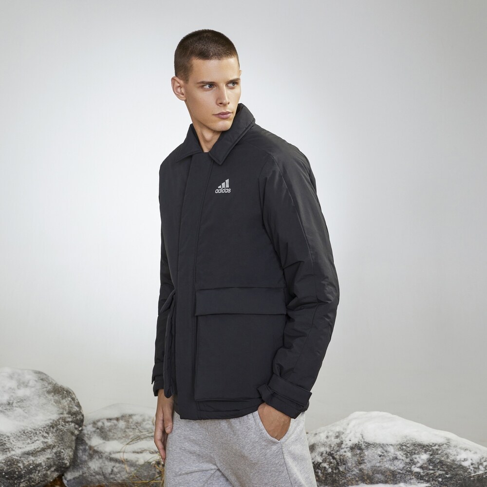 阿迪达斯官网男装冬季户外棉服 adidas运动棉衣