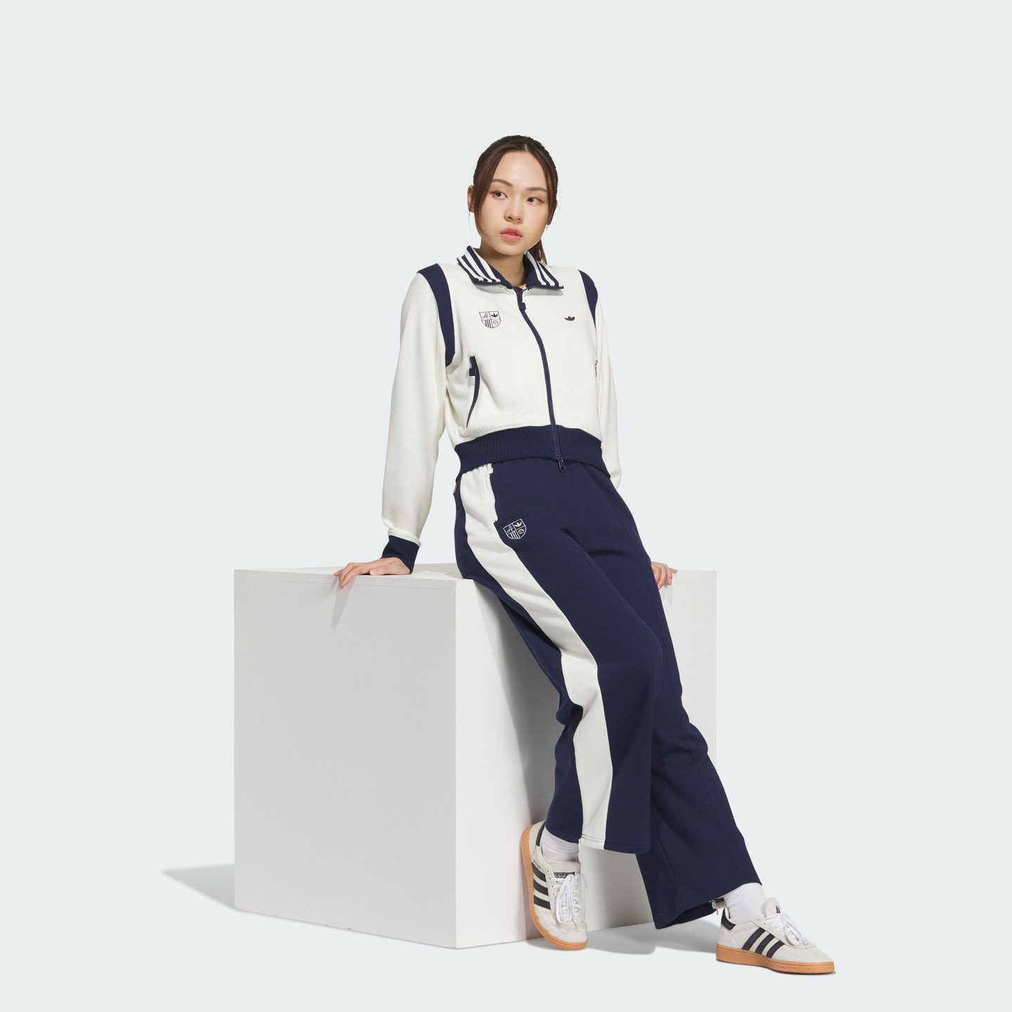 复古针织撞色立领外套女秋季adidas阿迪达斯官方三叶草,淘宝优惠券,粉丝福利购,淘宝优惠卷