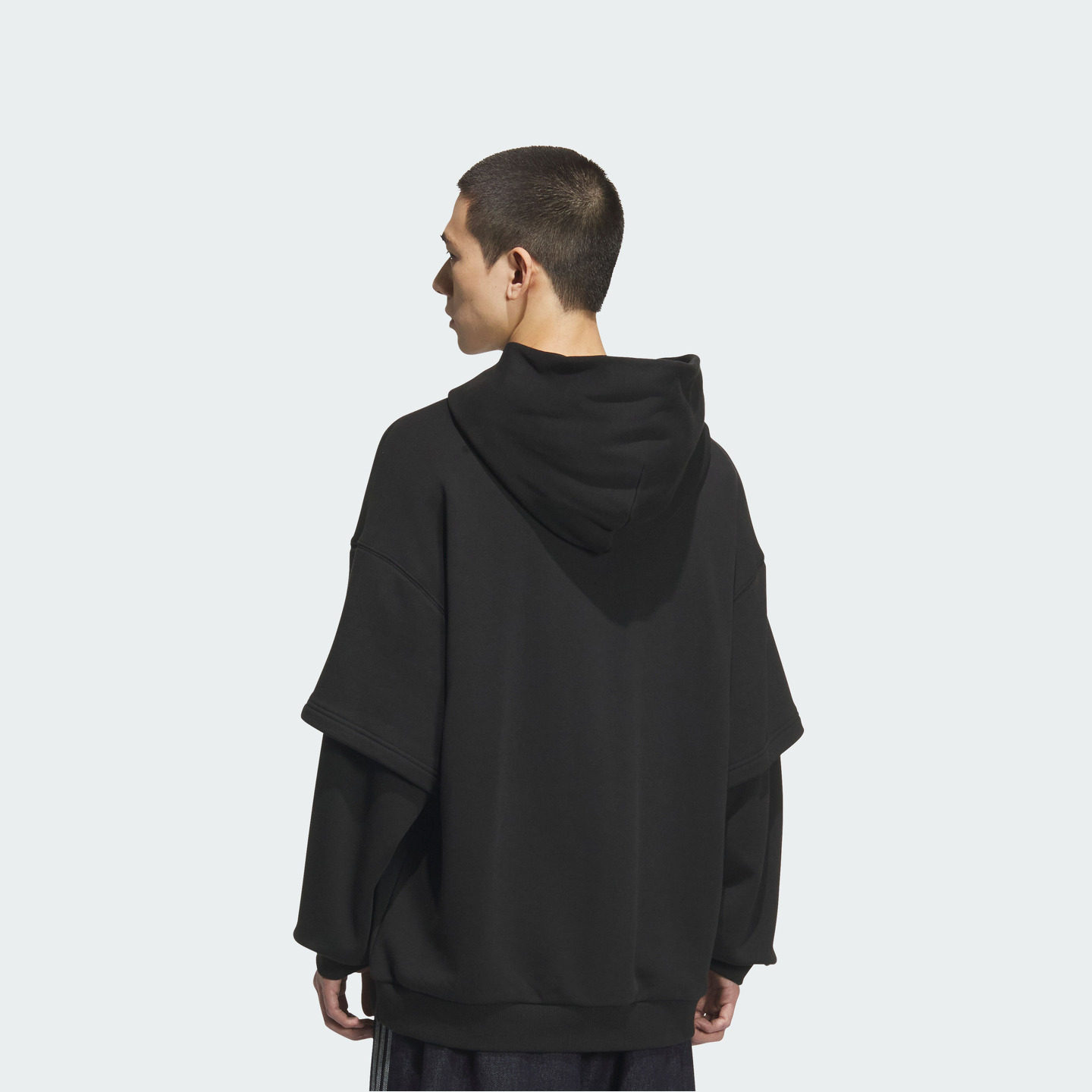 潘展乐同款毛圈布假两件运动连帽套头衫男装adidas阿迪达斯三叶草,淘宝优惠券,粉丝福利购,淘宝优惠卷