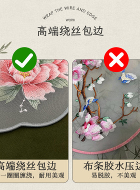 古风双面刺绣木柄宫扇舞蹈配饰