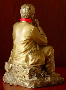 毛主席纯铜青年像纯铜铜像