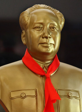 韶山毛泽东主席爷爷铜像纯铜摆件