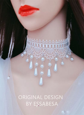 DIY水滴蕾丝女百搭锁骨链新鲜