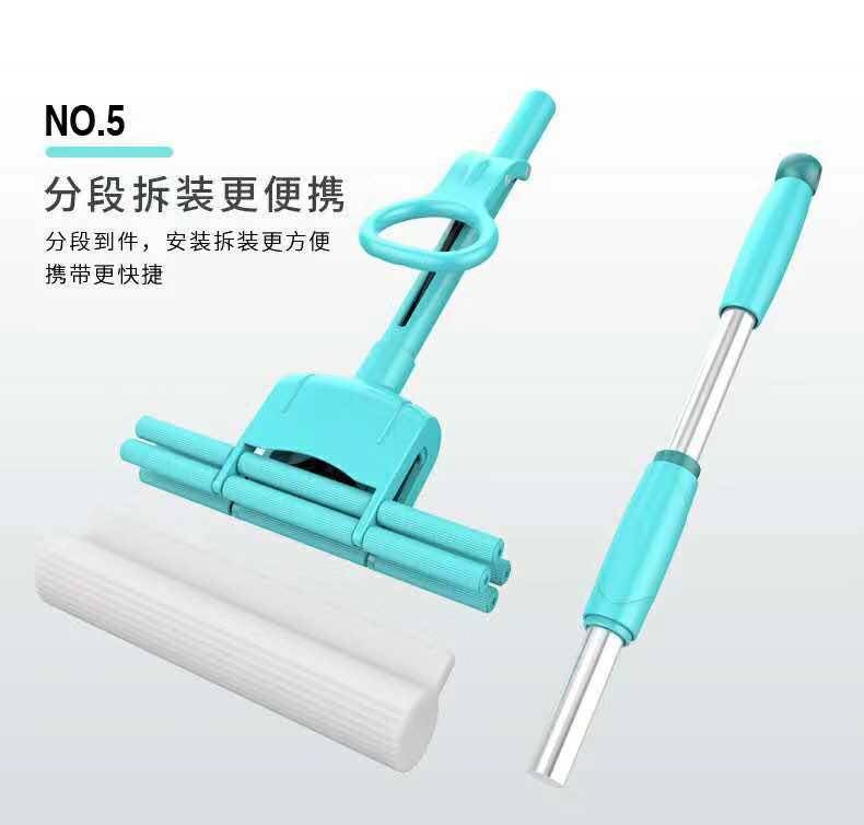 可立美3优连杆不锈钢滚轮式挤水吸水海绵胶棉拖把拖布免手洗地拖,淘宝优惠券,粉丝福利购,淘宝优惠卷