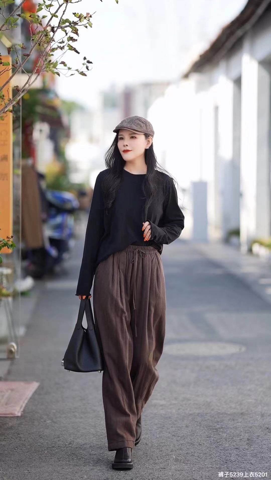 2025新款砂洗苎麻天丝绗线夹棉加厚秋冬休闲裤Y231102MK6,淘宝优惠券,粉丝福利购,淘宝优惠卷