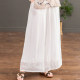 Elastic waist vintage embroidery ບາດເຈັບແລະຂະຫນາດໃຫຍ່