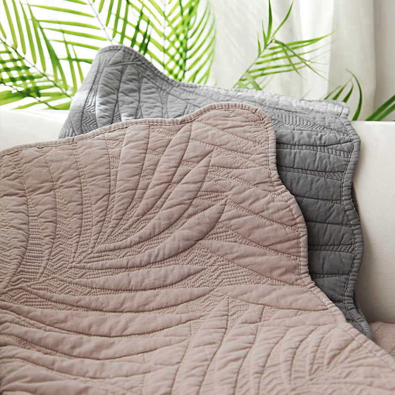 莫奈森林水洗棉沙发垫轻奢沙发罩巾纯色现代简约四季通用防滑坐垫