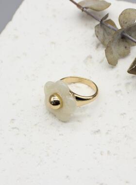 日单小众日系搭配盐系戒指饰品