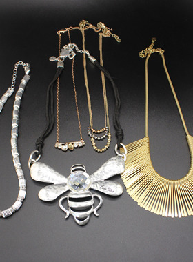 欧美外贸原单高级小众夸张长项链