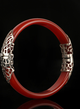 诗美琪民族风女玛瑙本命年手镯