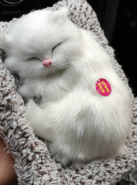 仿真猫咪会叫净化空气生日礼物