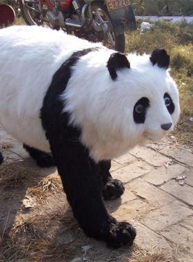 室内大熊猫摆件道具仿真动物包邮