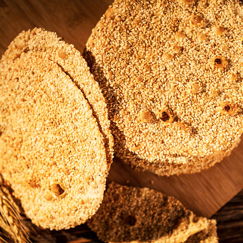 山东特产淄博周村美食香酥烧饼手工制作芝麻饼薄饼孕妇办公室零食,淘宝优惠券,粉丝福利购,淘宝优惠卷