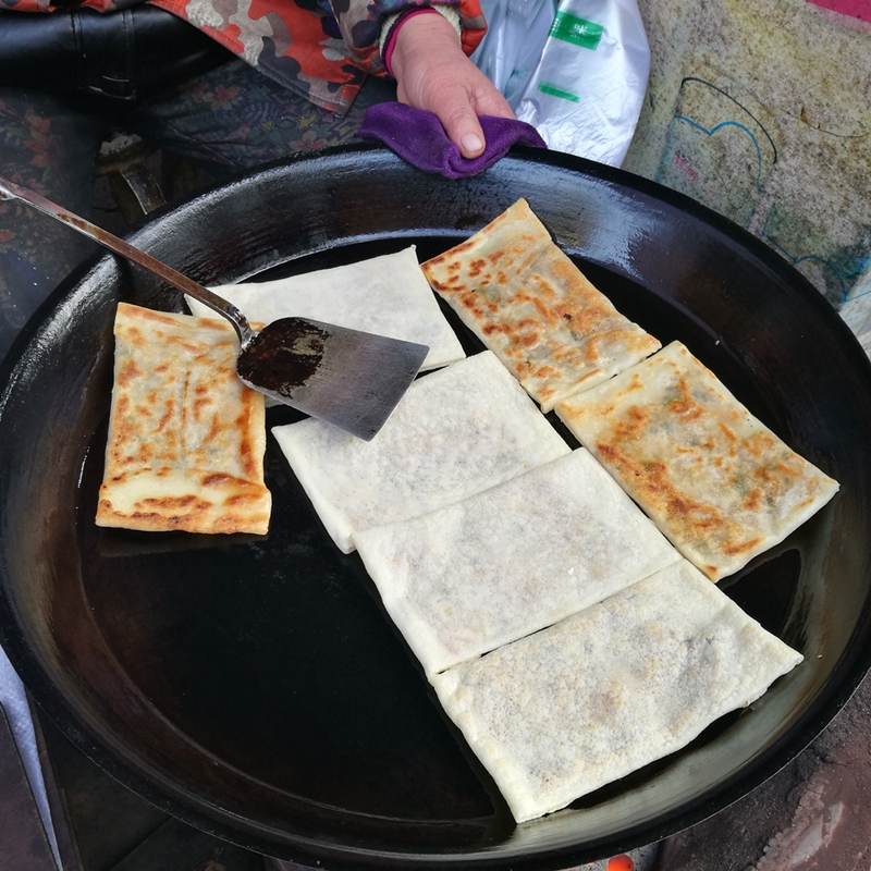 湖北糯米豆皮子煎豆皮子监利荆州石首洪湖肉豆皮子炕豆皮 - 图1