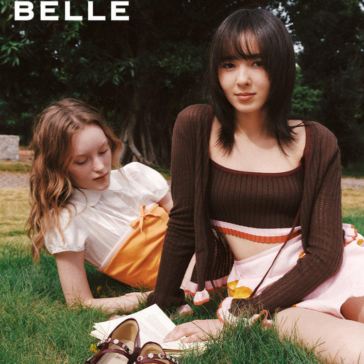 百丽复古羊皮红色玛丽珍鞋女2026春季新款平底浅口单鞋子F2B1DAQ6,淘宝优惠券,粉丝福利购,淘宝优惠卷