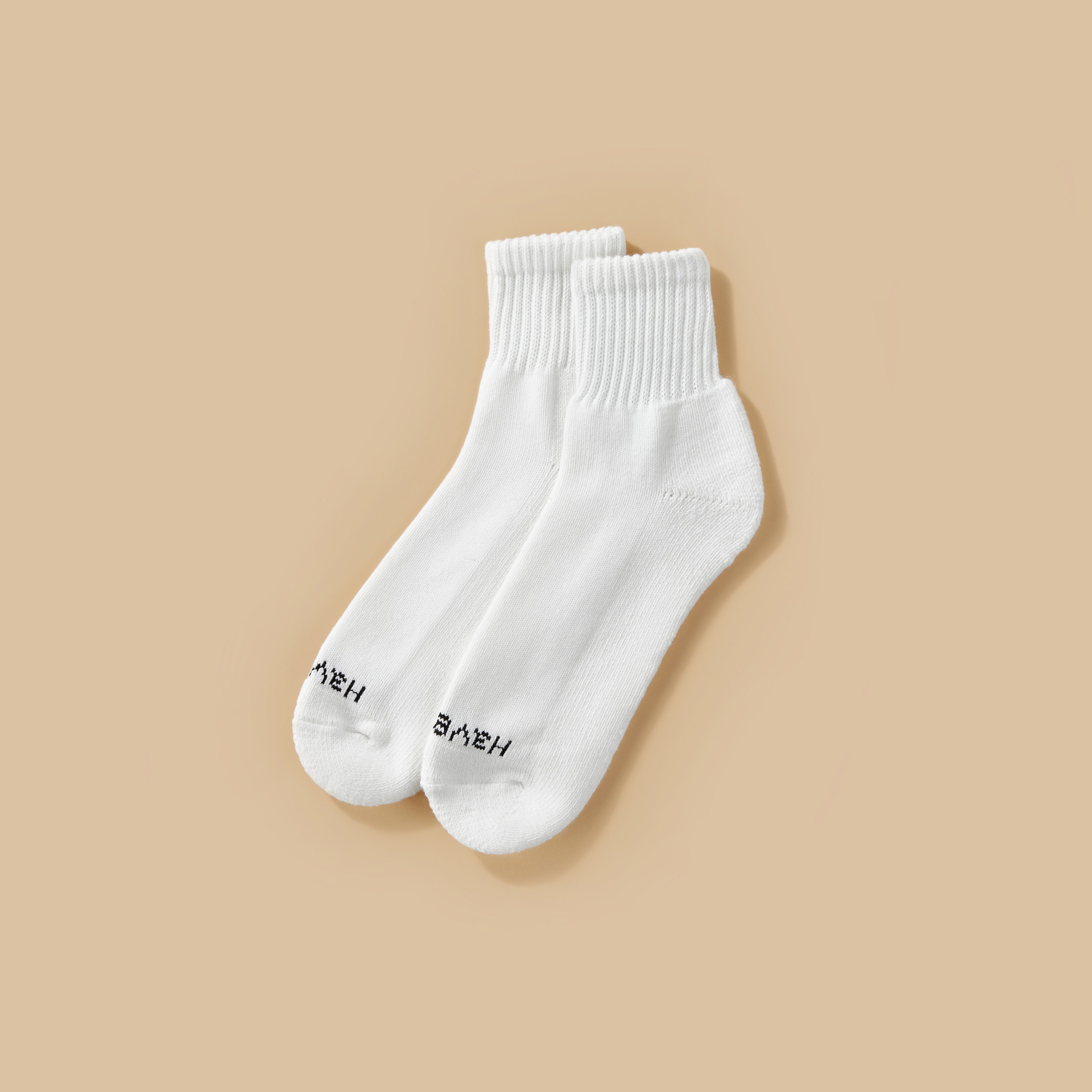 COMPASS COTTON SOCK男女款复古刺绣提花中筒袜毛巾袜中袜三双装-图2