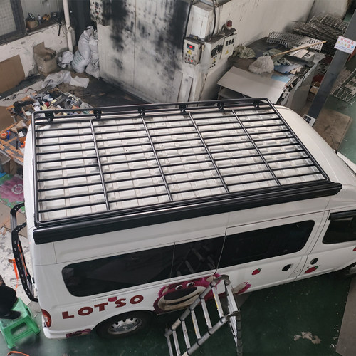 上汽大通V80房车改装不锈钢载重车顶框行李架拓展边帐蓬天幕爬梯 - 图3