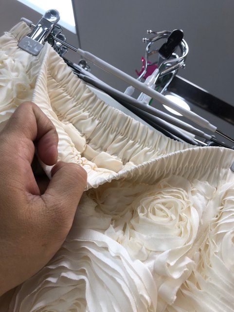 French plagiarism heavy industry three-dimensional flower umbrella skirt with big swing