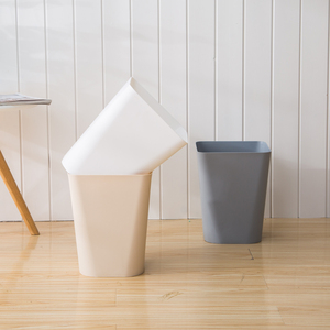 日式方形无盖垃圾桶家用