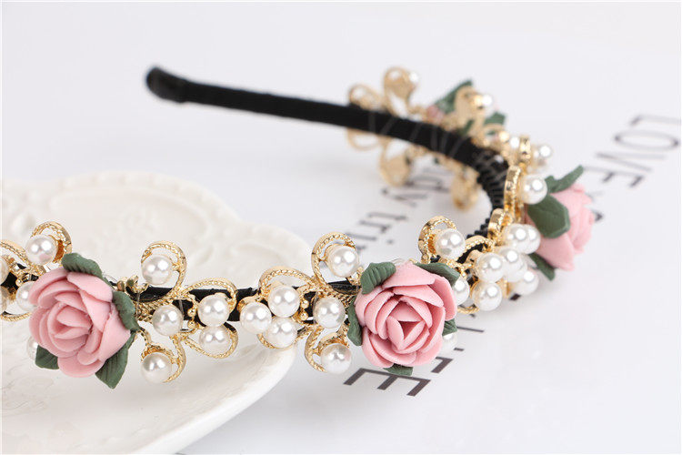 韩国女神发箍韩国发夹韩版压发头箍珍珠花朵头饰陶瓷头花发饰包邮,淘宝优惠券,粉丝福利购,淘宝优惠卷