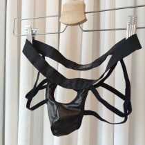 Mens sexy trousers are fake U convex belt sexy T pants free from GAY Young men and boys to get pair - button underwear