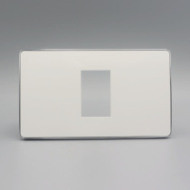 Silver side 120 Type one wall plug switch Panel Wall weak electric panel Arbitrarily Freely Combined 128 Type Module