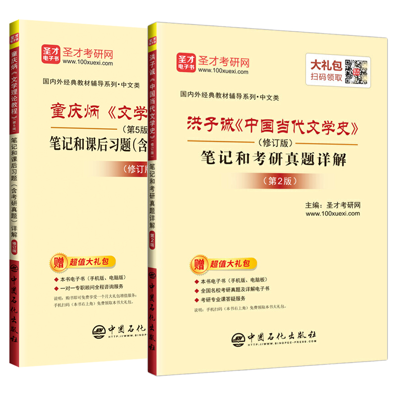 文学理论教程童庆炳第五版同步辅导书+洪子诚中国当代文学史修订版笔记和考研真题2022汉语言文学中文类考研教材练习题集pdf圣才 - 图1