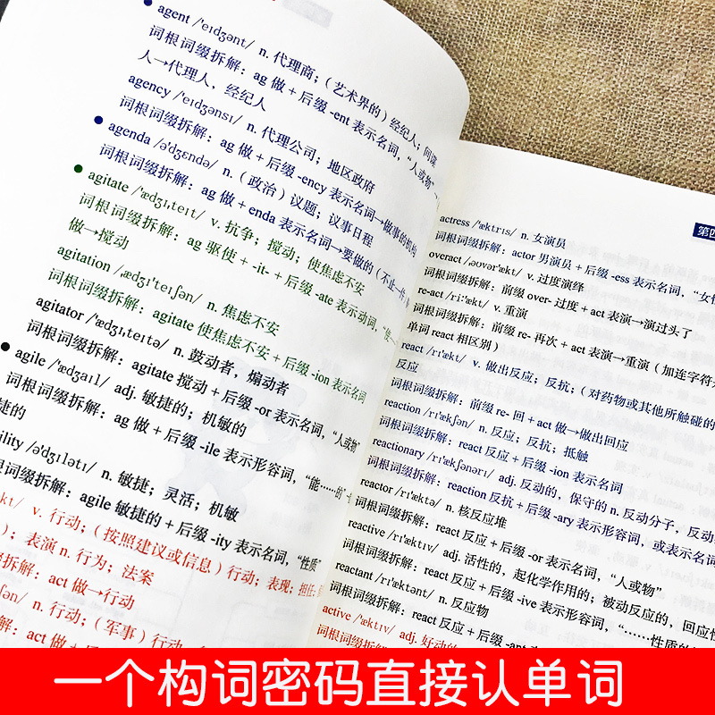 全2册固定搭配+英语单词不用背思维导图英语速记单词词根词缀英语背单词书英语高频词汇10天背完3000英语单词祁连山太极英语正版-图3