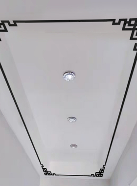 自粘立体亚克力墙贴屋顶边框装饰