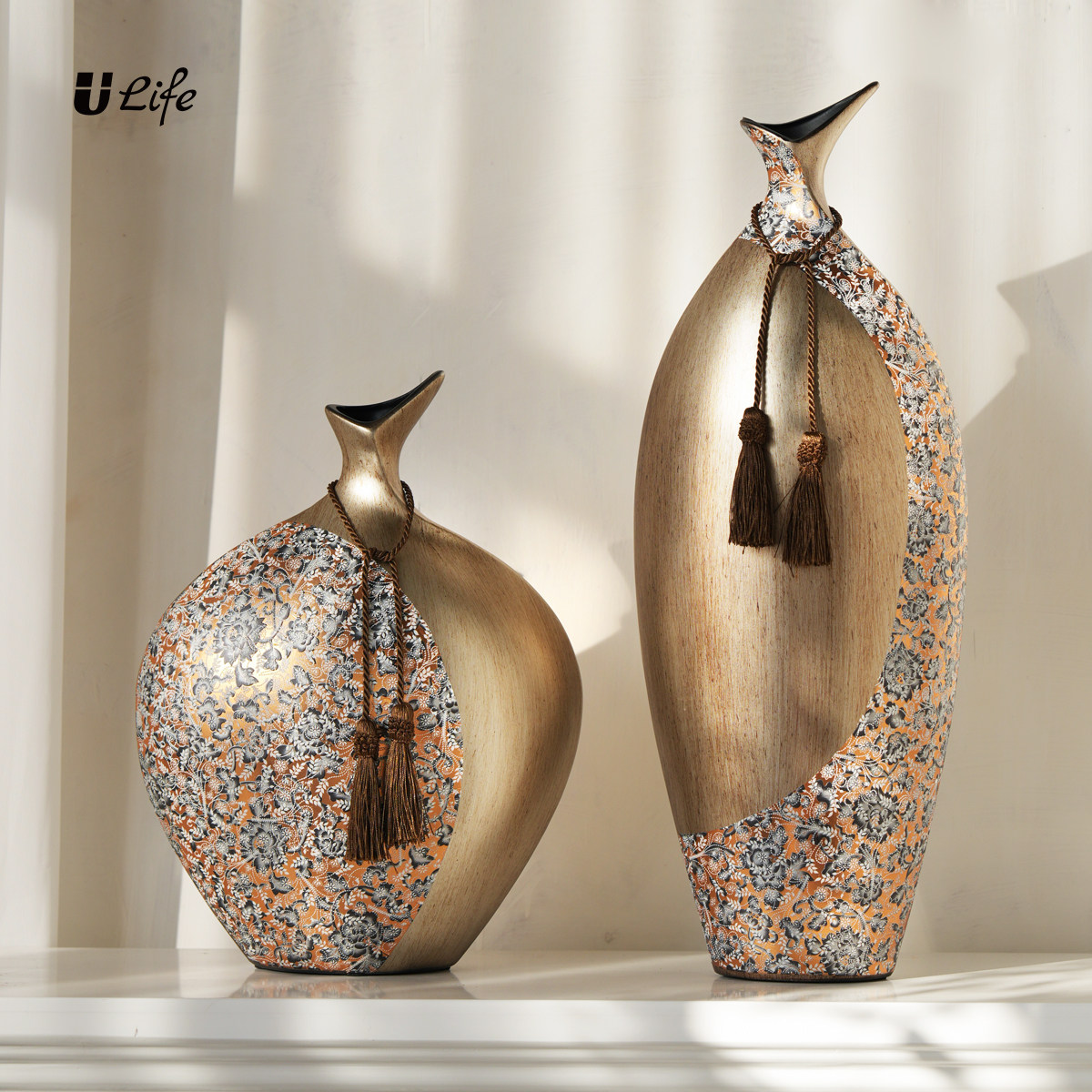 欧式陶瓷花瓶酒柜装饰品客厅电视柜玄关入户门摆件美式创意家居,淘宝优惠券,粉丝福利购,淘宝优惠卷