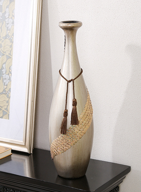 复古陶瓷花瓶欧式新中式客厅摆件