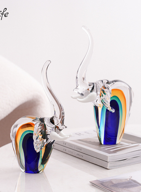 轻奢琉璃象酒柜客厅高档艺术吉象